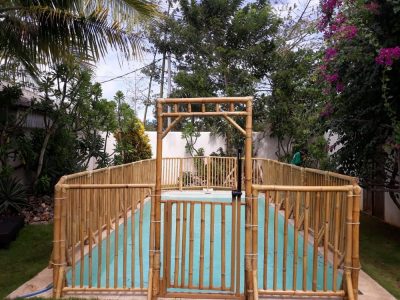 Bamboo Pool Fencing